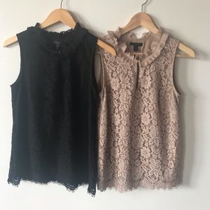 J.Crew TALL Lined Lace Sleeveless Top